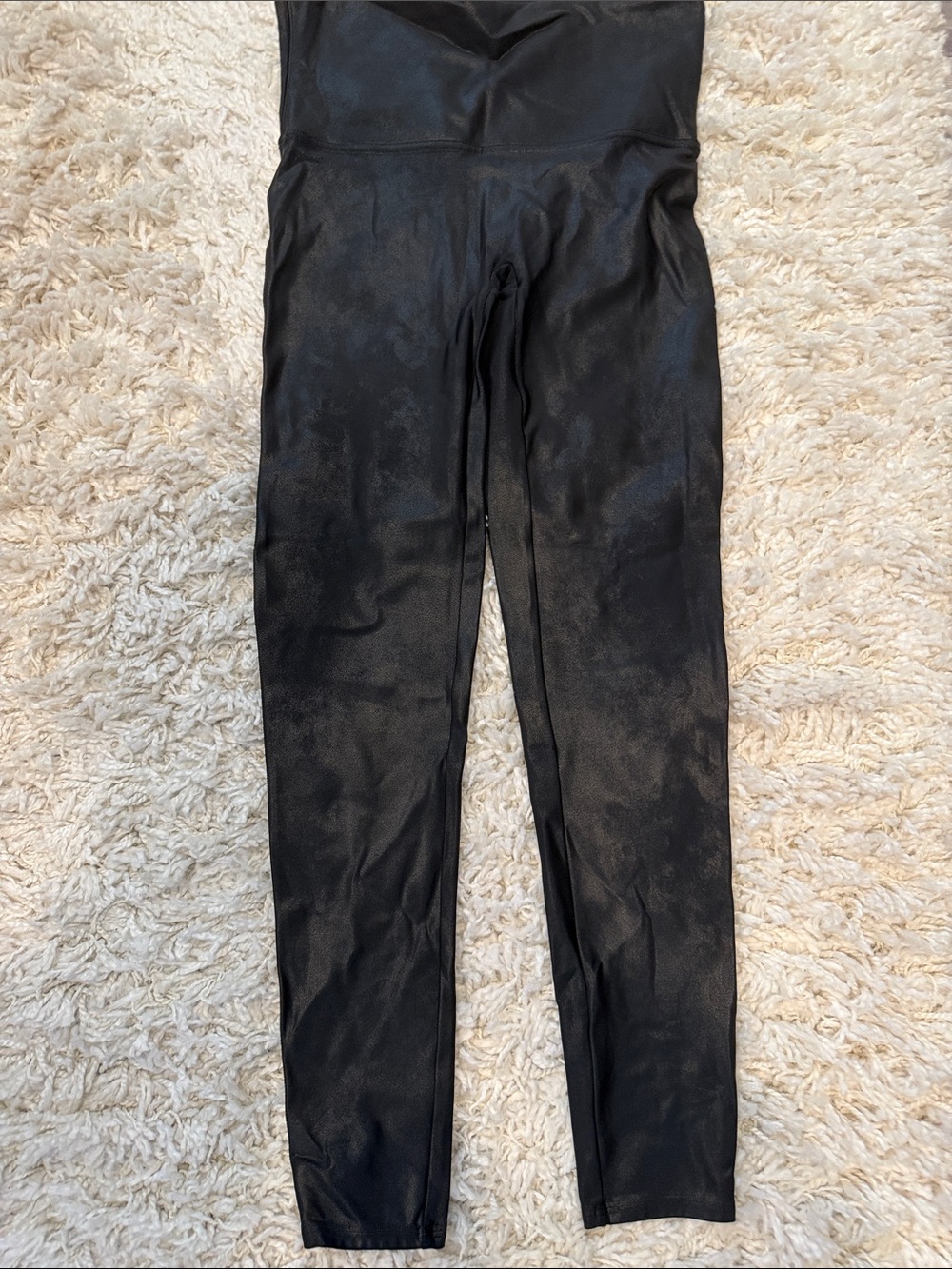 SPANX High-Waist Black Shimmer Leggings